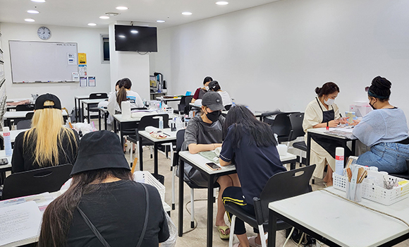 올댓뷰티아카데미 one Pick! 네일 국가자격증 과정 현장