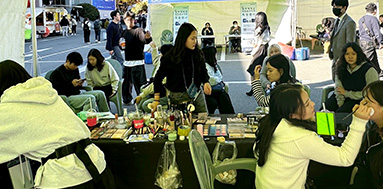 올댓뷰티아카데미 동아대학교 취업박람회 실습